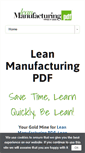 Mobile Screenshot of leanmanufacturingpdf.com