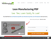 Tablet Screenshot of leanmanufacturingpdf.com